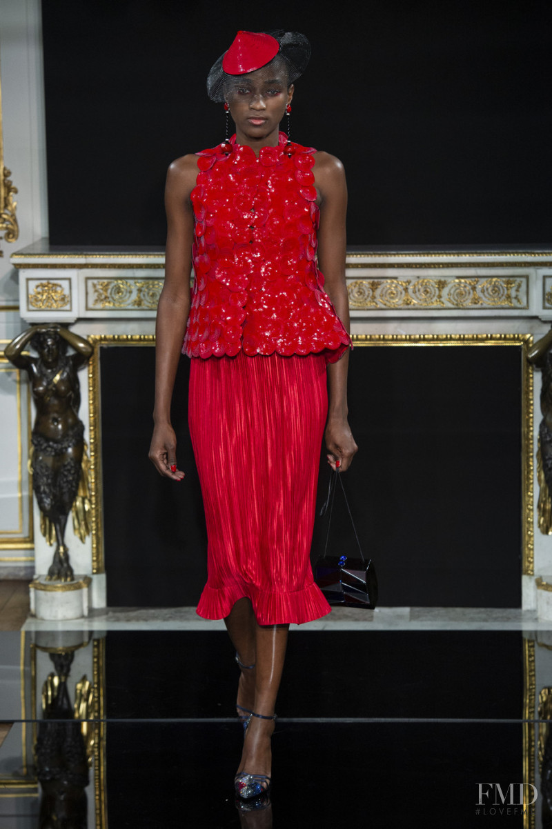 Janica Compte featured in  the Armani Prive fashion show for Spring/Summer 2019