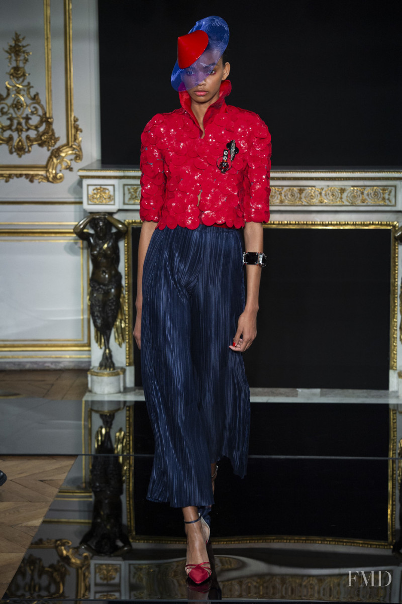 Djenice Duarte Silva featured in  the Armani Prive fashion show for Spring/Summer 2019