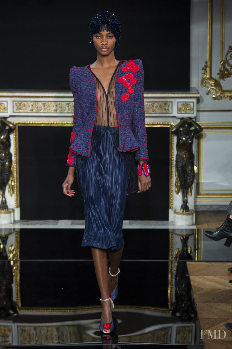 Tami Williams featured in  the Armani Prive fashion show for Spring/Summer 2019