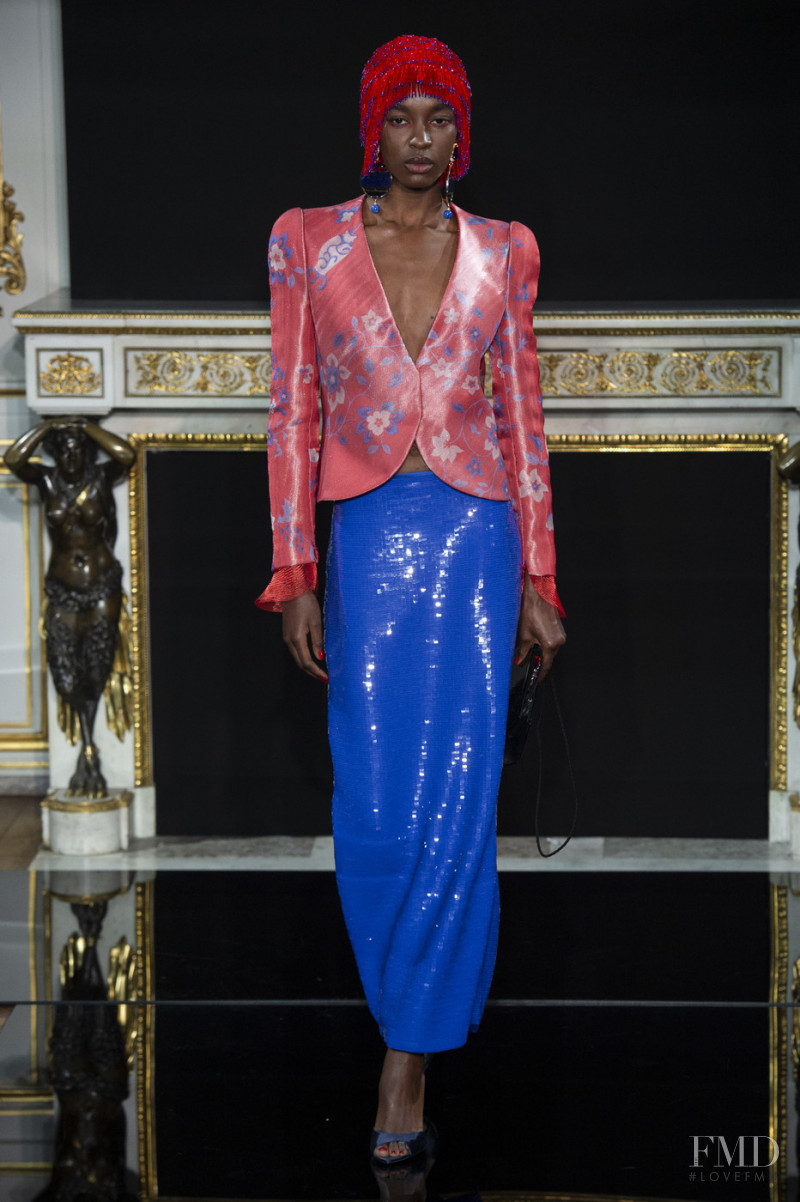 Nicole Atieno featured in  the Armani Prive fashion show for Spring/Summer 2019