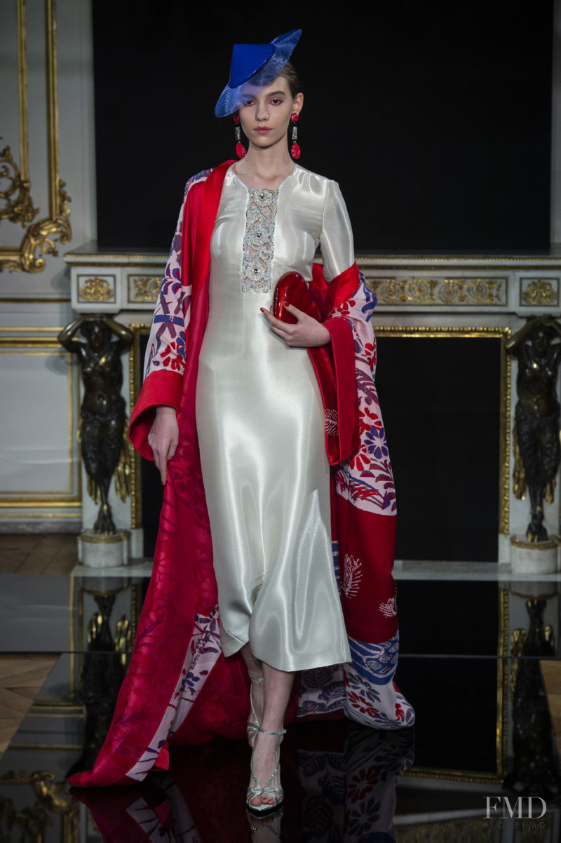 Ksenia Korshunova featured in  the Armani Prive fashion show for Spring/Summer 2019