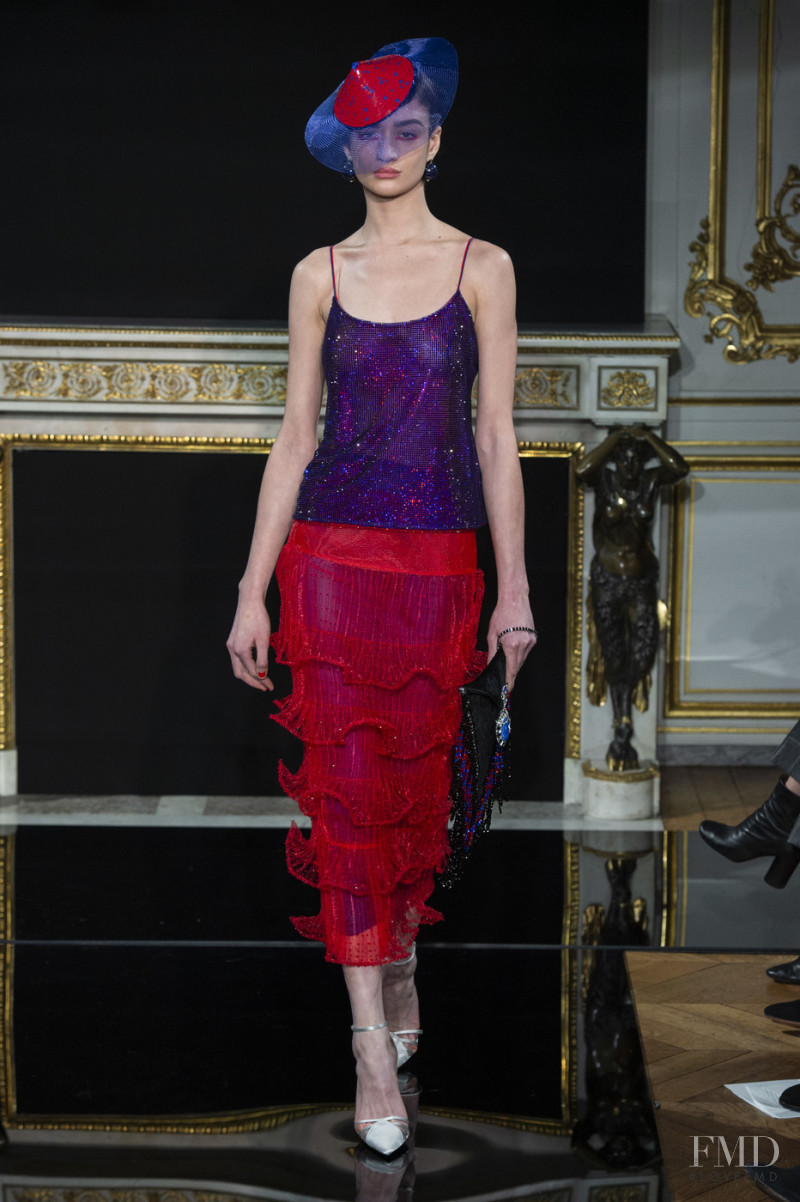 Julia Fajardo featured in  the Armani Prive fashion show for Spring/Summer 2019