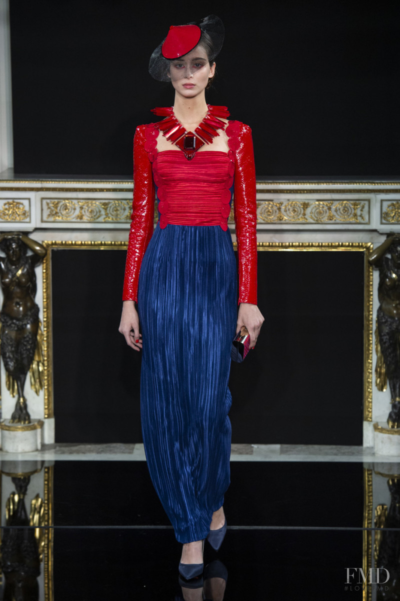 Chiara Corridori featured in  the Armani Prive fashion show for Spring/Summer 2019