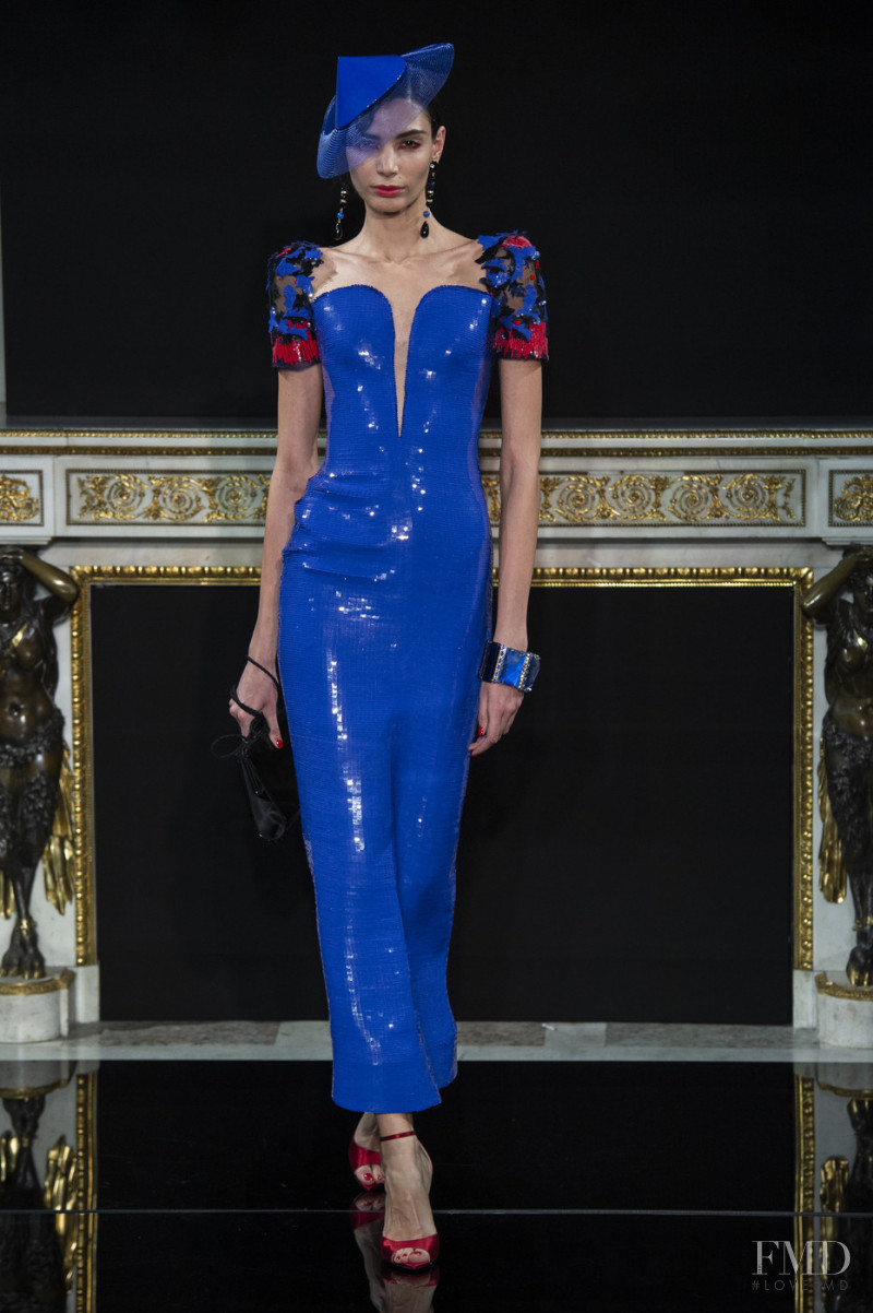 Diana Targa featured in  the Armani Prive fashion show for Spring/Summer 2019