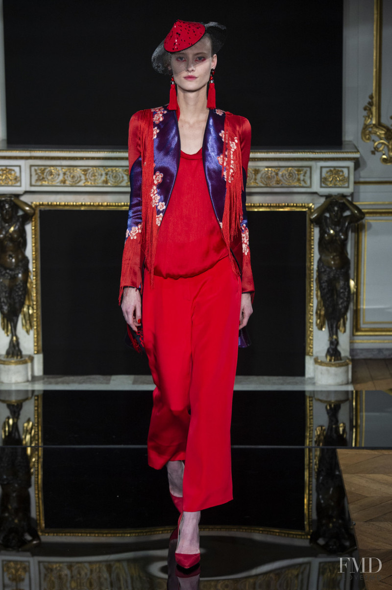 Charlotte Jack featured in  the Armani Prive fashion show for Spring/Summer 2019