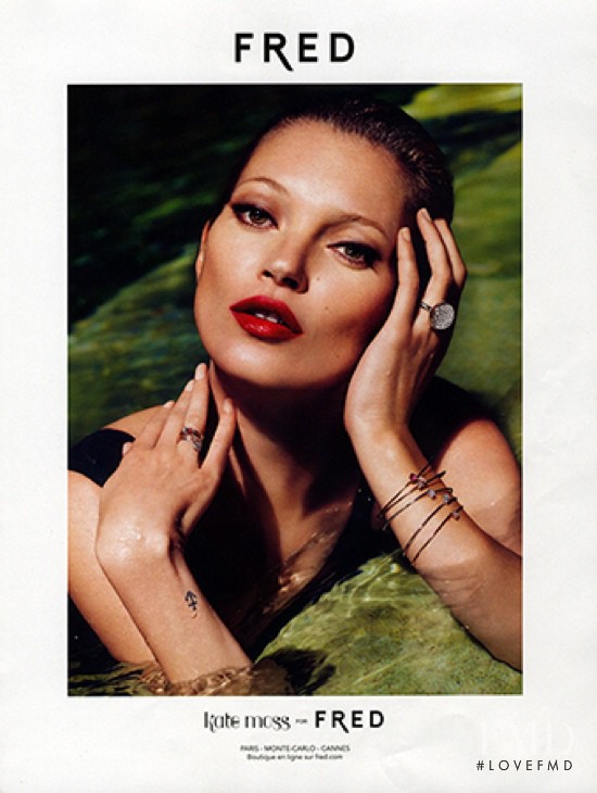 Kate Moss featured in  the FRED Paris by Kate Moss advertisement for Autumn/Winter 2012