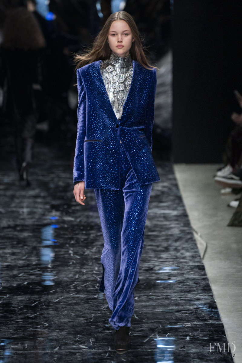 Noor Chaltin featured in  the Azzaro fashion show for Spring/Summer 2019
