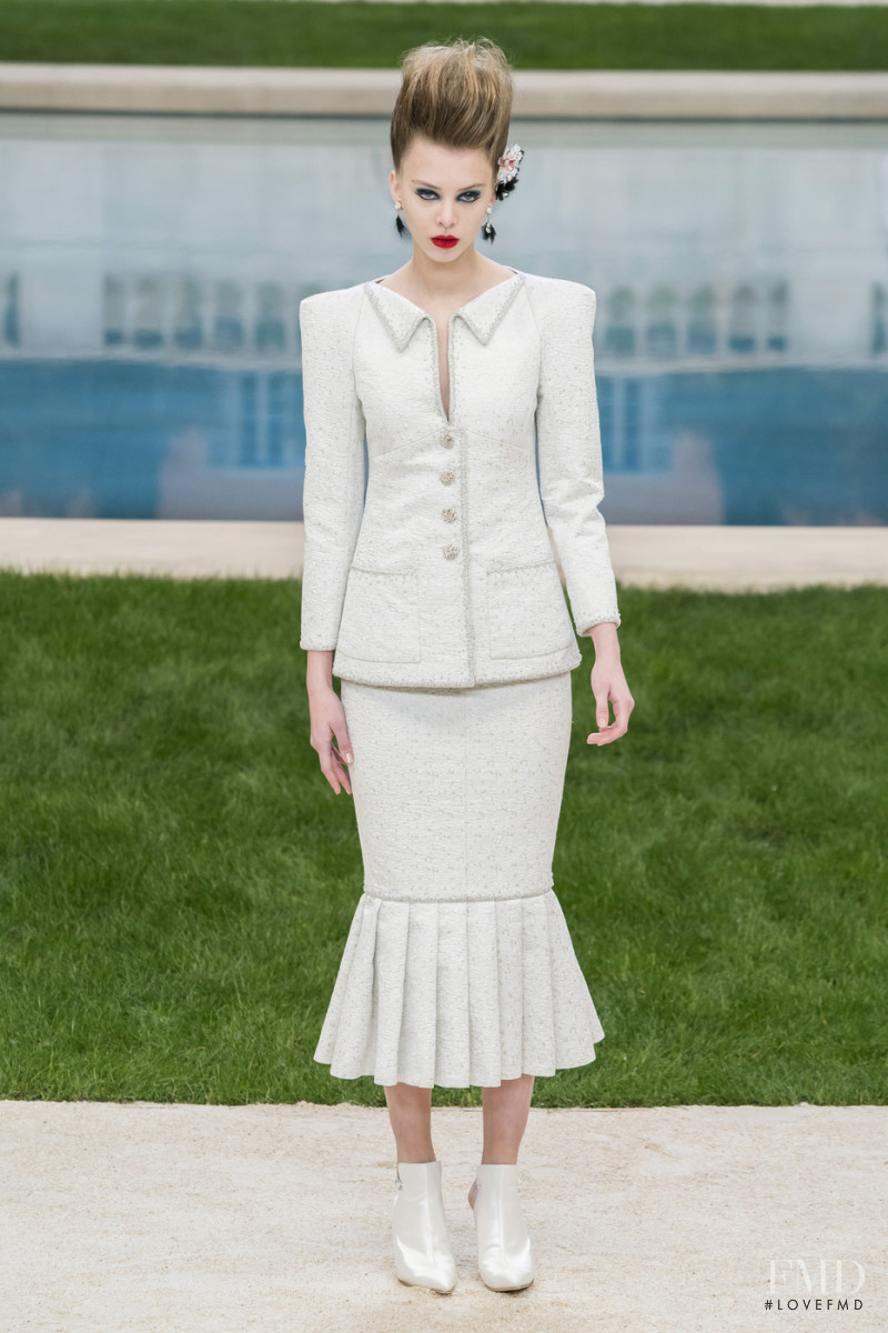 Kat Banshchikova featured in  the Chanel Haute Couture fashion show for Spring/Summer 2019
