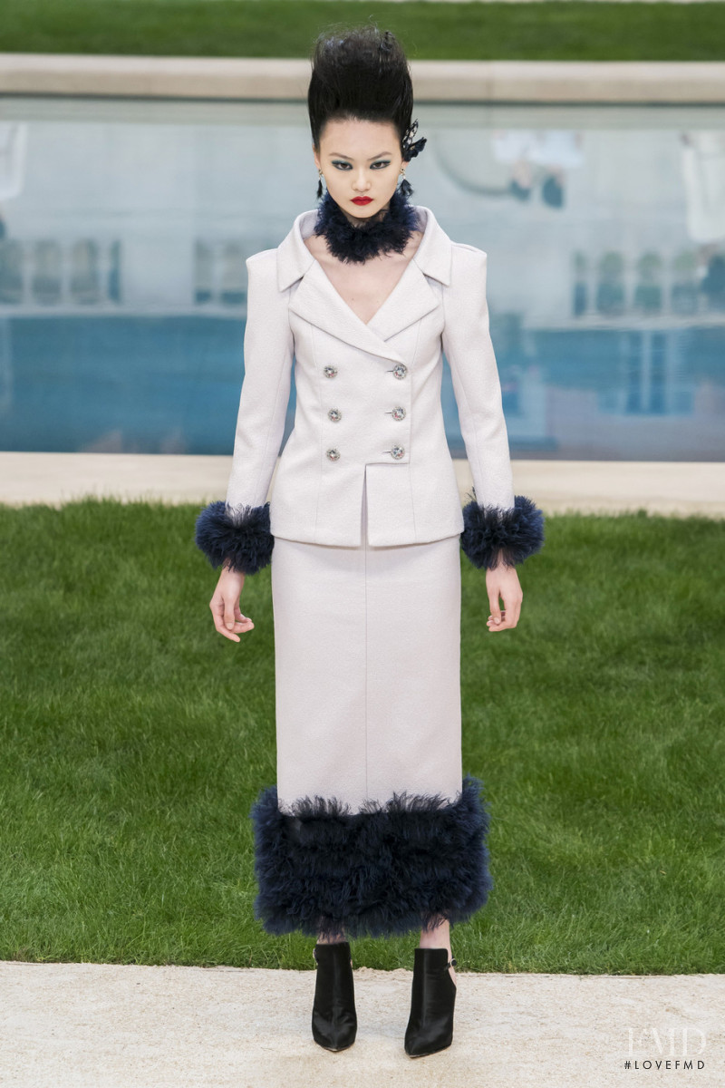 Cong He featured in  the Chanel Haute Couture fashion show for Spring/Summer 2019