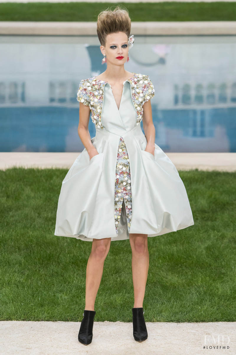 Ine Neefs featured in  the Chanel Haute Couture fashion show for Spring/Summer 2019