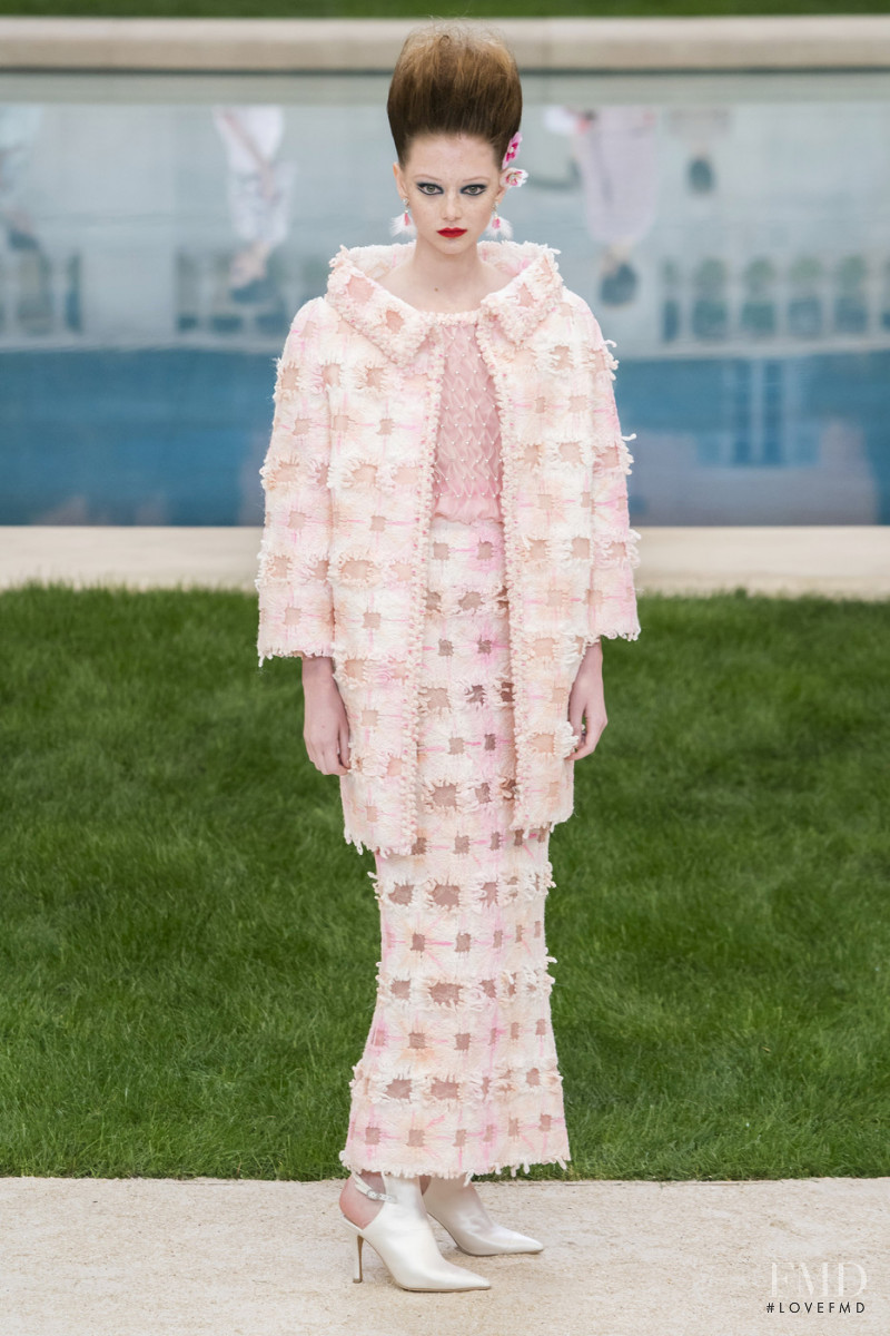 Sara Grace Wallerstedt featured in  the Chanel Haute Couture fashion show for Spring/Summer 2019