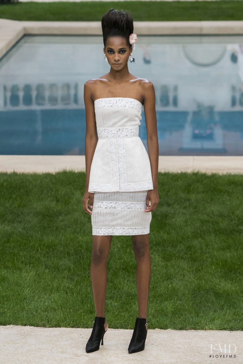 Tami Williams featured in  the Chanel Haute Couture fashion show for Spring/Summer 2019