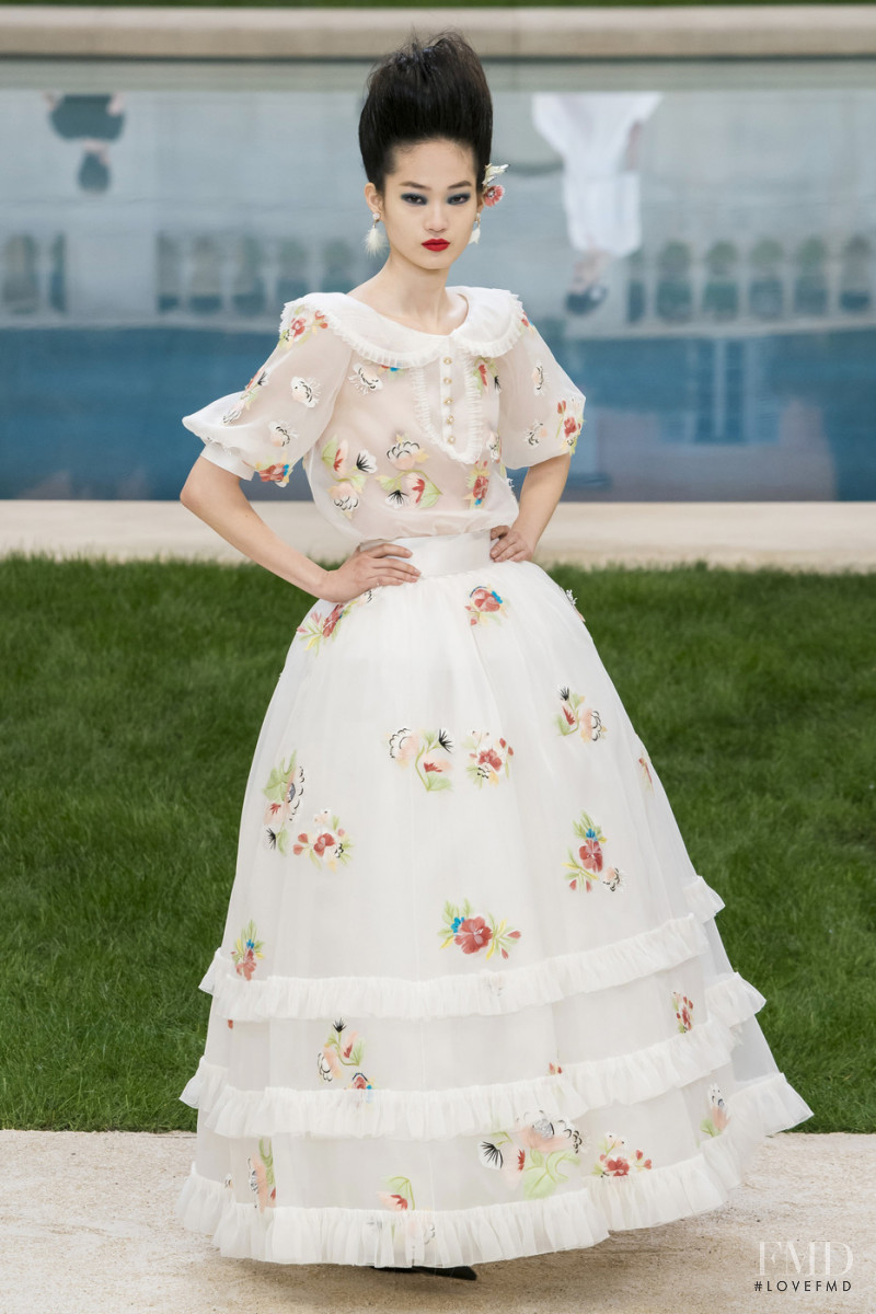 Hyun Ji Shin featured in  the Chanel Haute Couture fashion show for Spring/Summer 2019