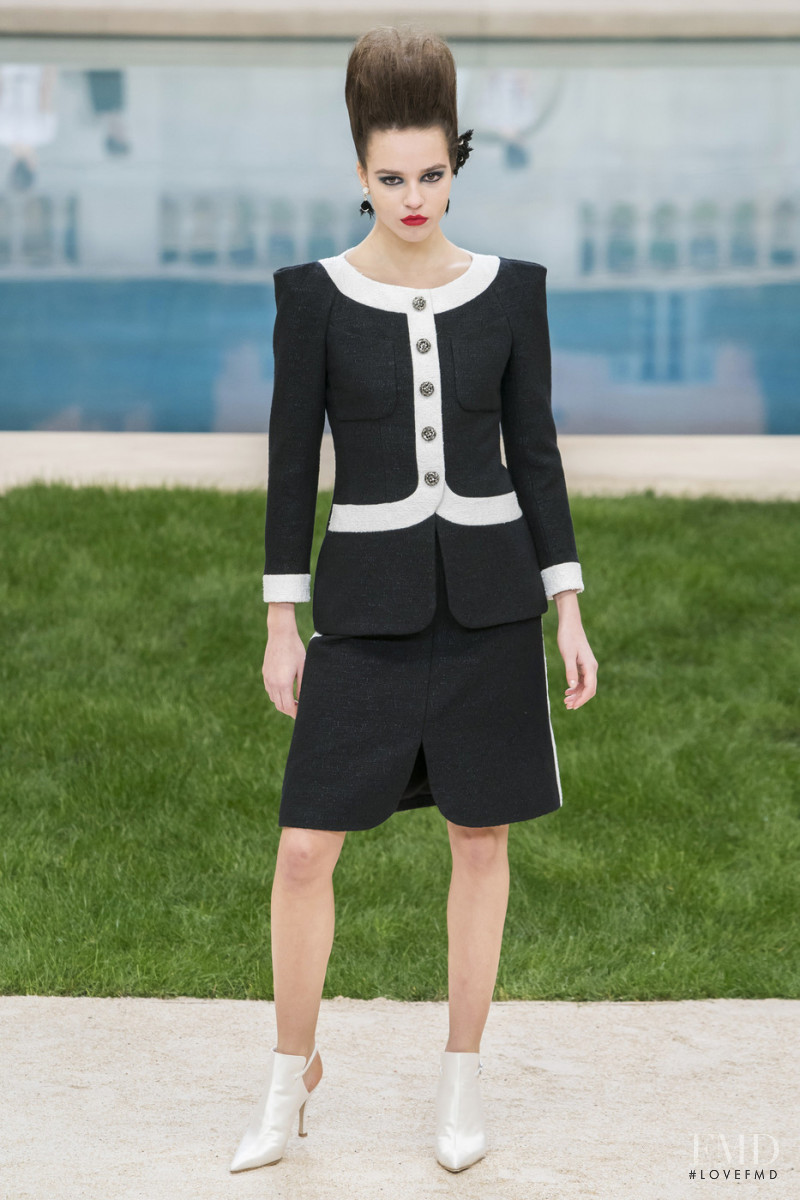 Emm Arruda featured in  the Chanel Haute Couture fashion show for Spring/Summer 2019
