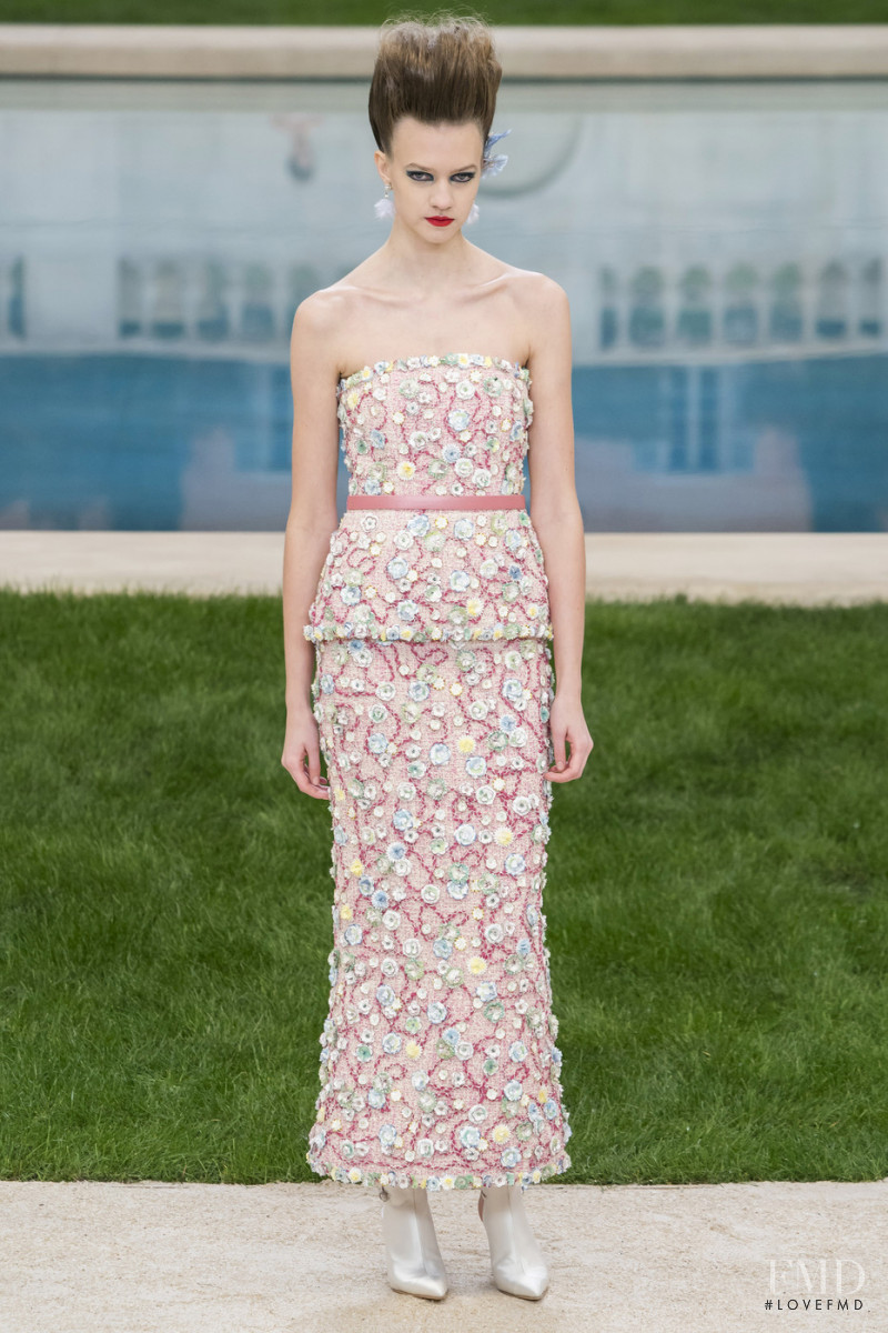 Vanessa Hartog featured in  the Chanel Haute Couture fashion show for Spring/Summer 2019