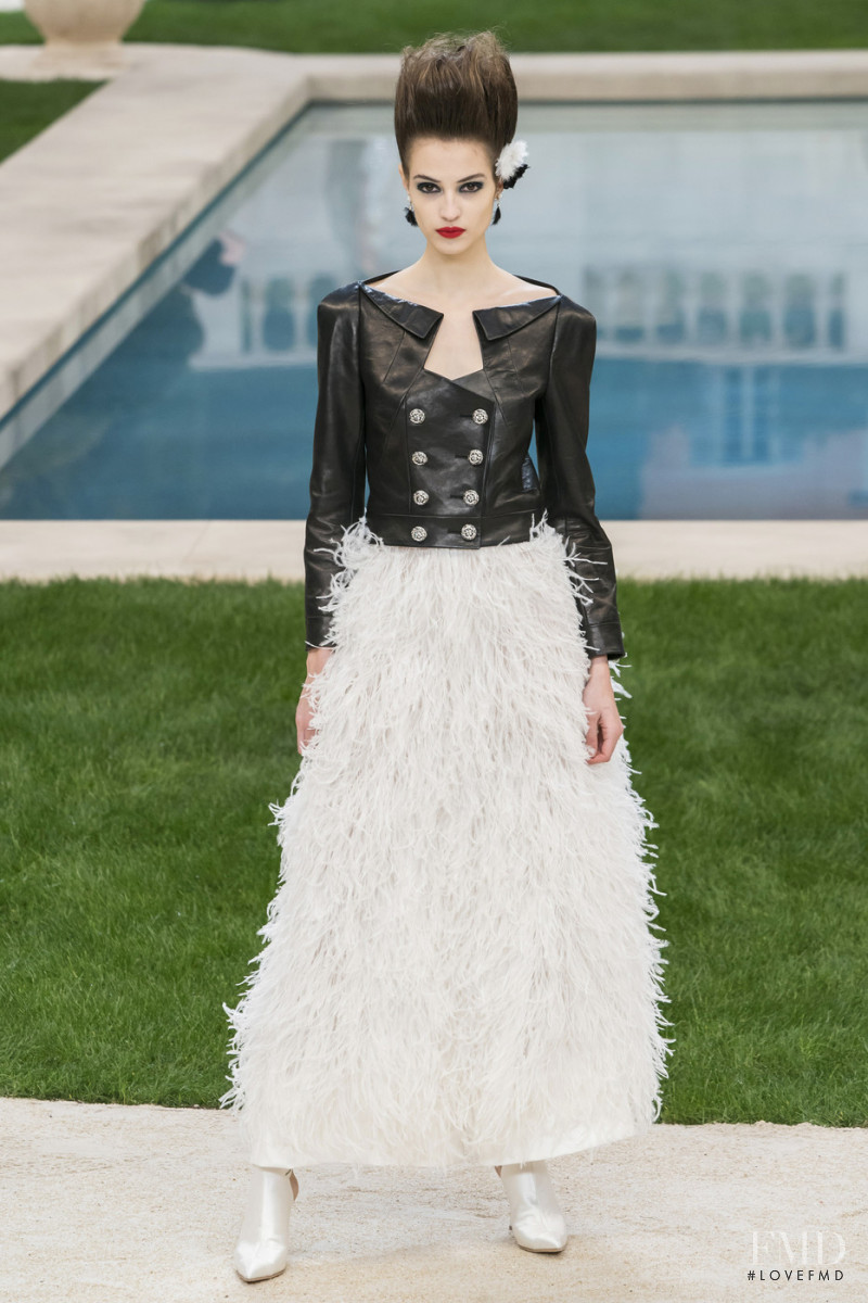 Camille Hurel featured in  the Chanel Haute Couture fashion show for Spring/Summer 2019