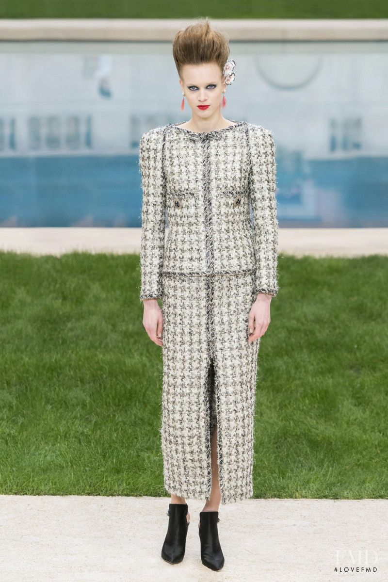 Sarah Dahl featured in  the Chanel Haute Couture fashion show for Spring/Summer 2019