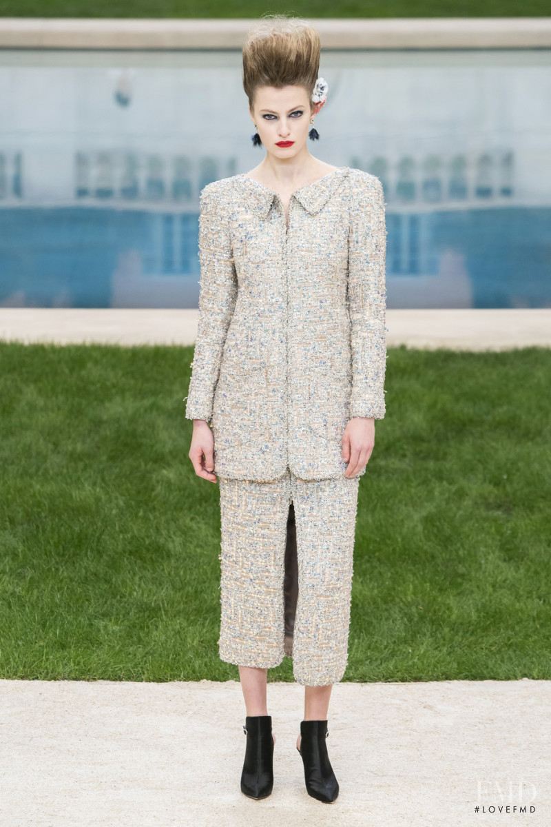 Felice Noordhoff featured in  the Chanel Haute Couture fashion show for Spring/Summer 2019