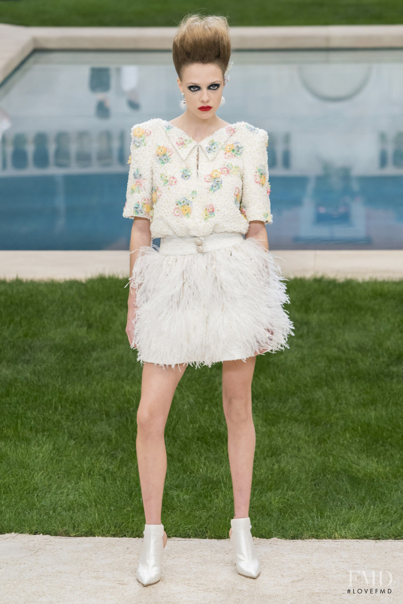 Charlotte Rose Hansen featured in  the Chanel Haute Couture fashion show for Spring/Summer 2019