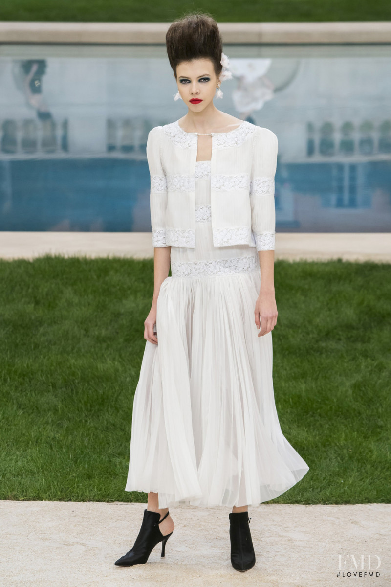 Lea Julian featured in  the Chanel Haute Couture fashion show for Spring/Summer 2019