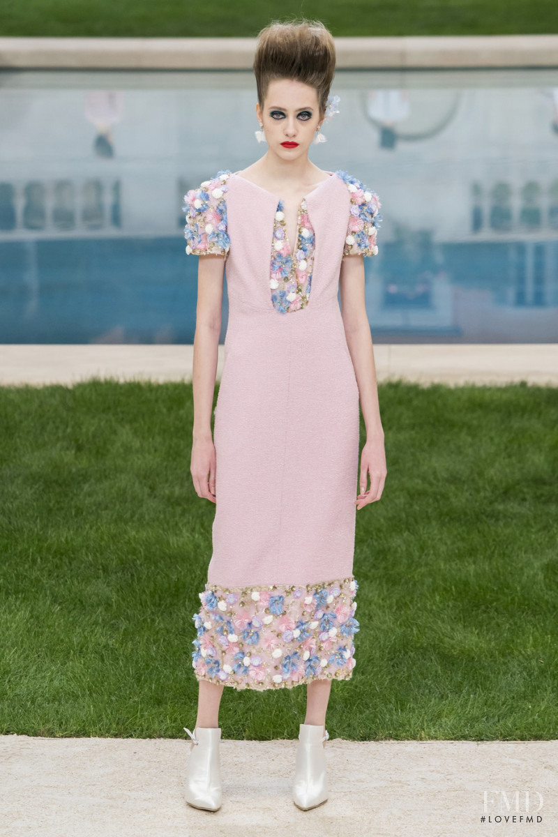 Lia Pavlova featured in  the Chanel Haute Couture fashion show for Spring/Summer 2019