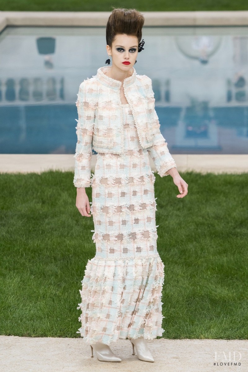 Caroline Reuter featured in  the Chanel Haute Couture fashion show for Spring/Summer 2019