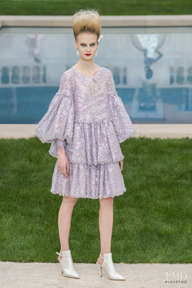 Alina Egorova featured in  the Chanel Haute Couture fashion show for Spring/Summer 2019