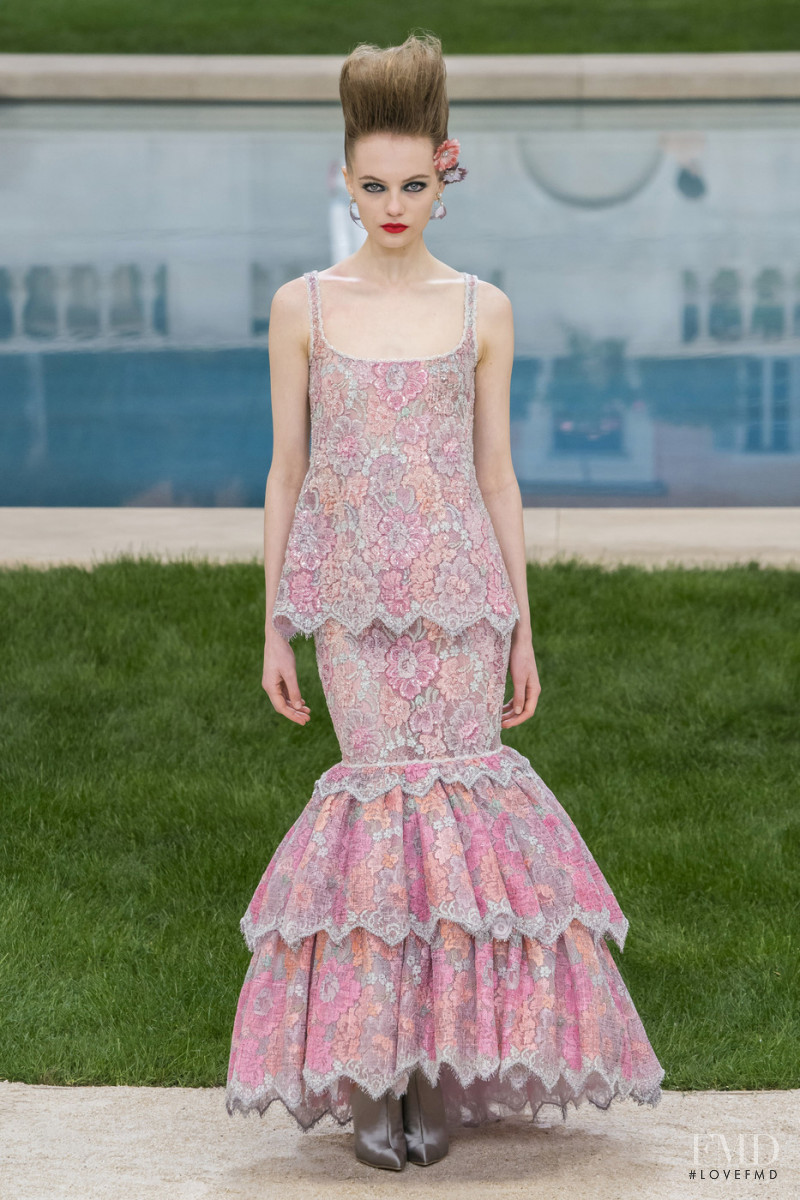 Fran Summers featured in  the Chanel Haute Couture fashion show for Spring/Summer 2019