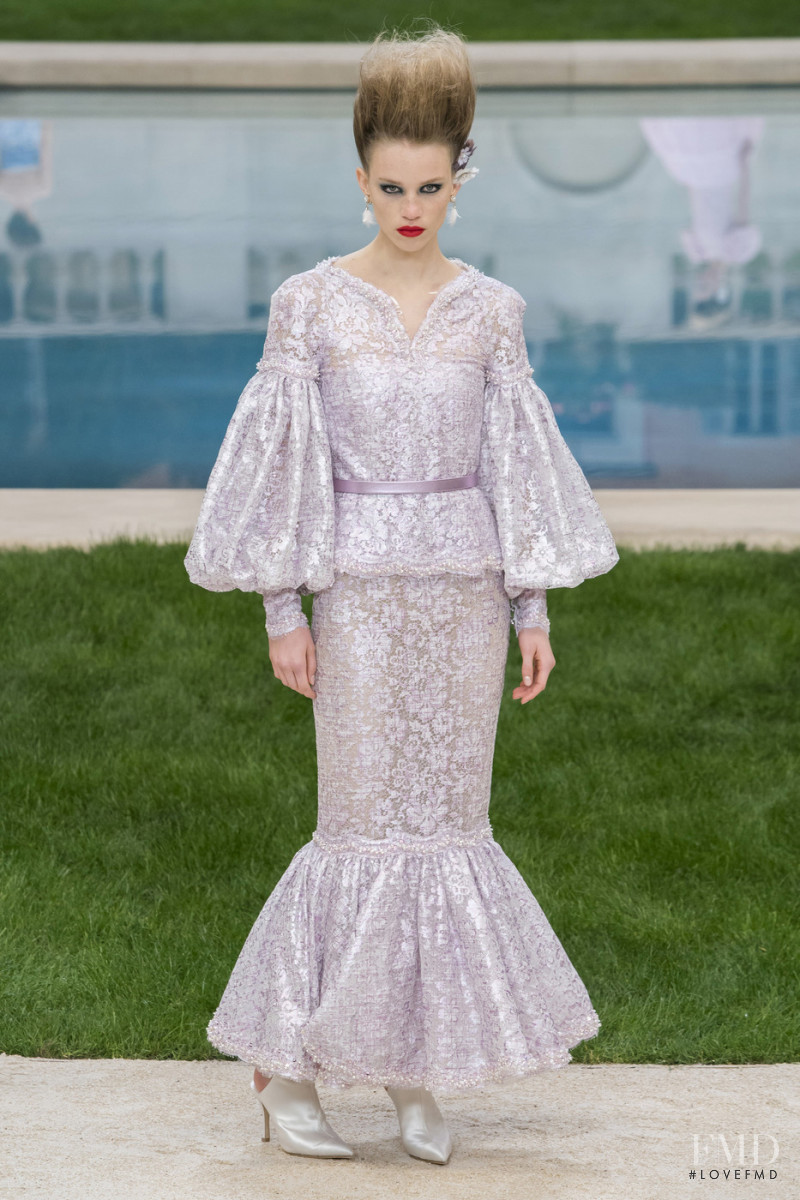 Rebecca Leigh Longendyke featured in  the Chanel Haute Couture fashion show for Spring/Summer 2019