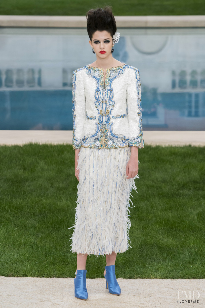 Maria Miguel featured in  the Chanel Haute Couture fashion show for Spring/Summer 2019
