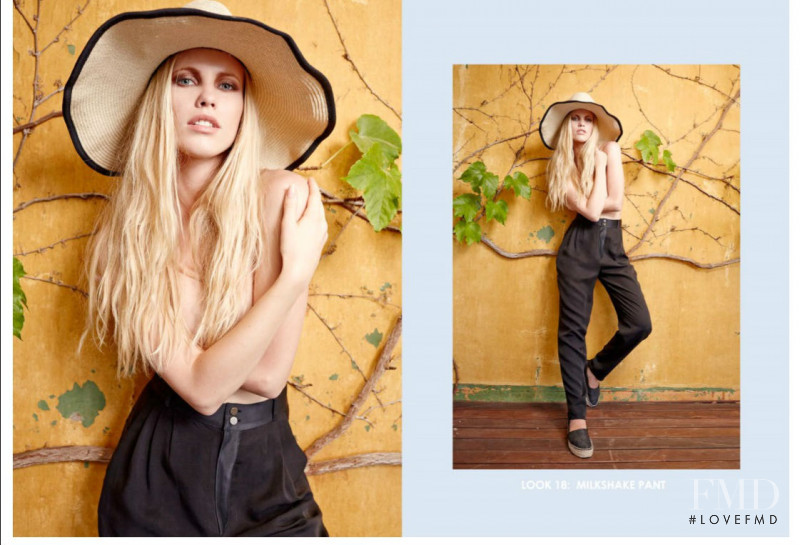 Anna Albrekht featured in  the Lentejita lookbook for Spring/Summer 2015