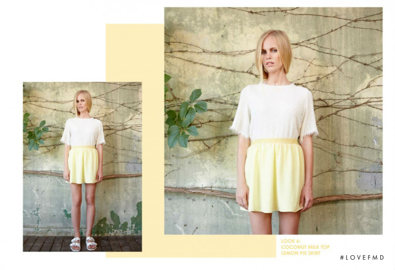 Anna Albrekht featured in  the Lentejita lookbook for Spring/Summer 2015