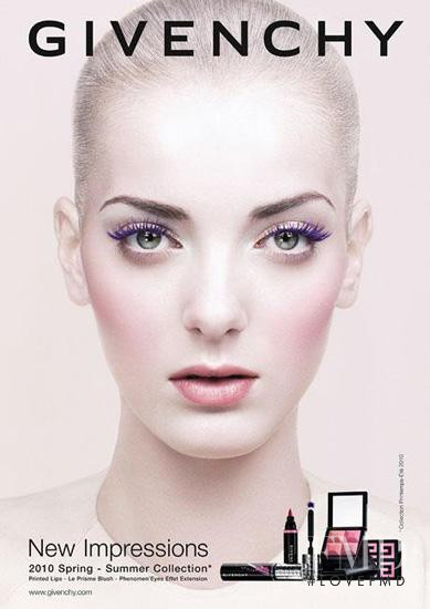 Denisa Dvorakova featured in  the Givenchy Beauty advertisement for Spring/Summer 2010
