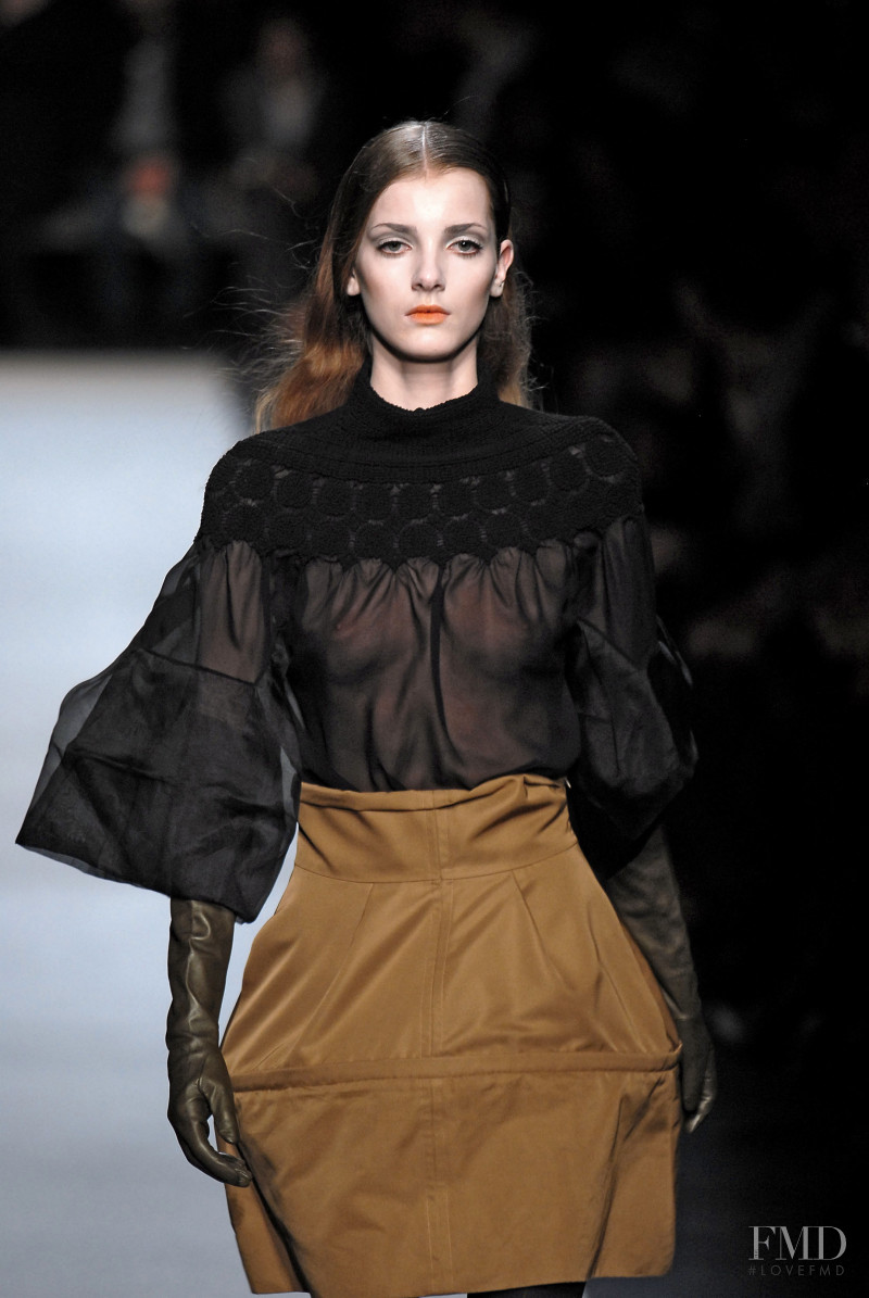 Denisa Dvorakova featured in  the Rue Du Mail by Martina Sitbon fashion show for Autumn/Winter 2007