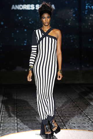 Sessilee Lopez featured in  the Andres Sarda fashion show for Spring/Summer 2012