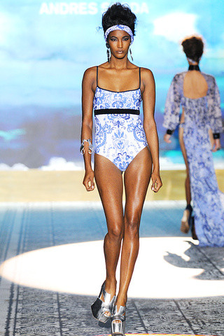 Sessilee Lopez featured in  the Andres Sarda fashion show for Spring/Summer 2012