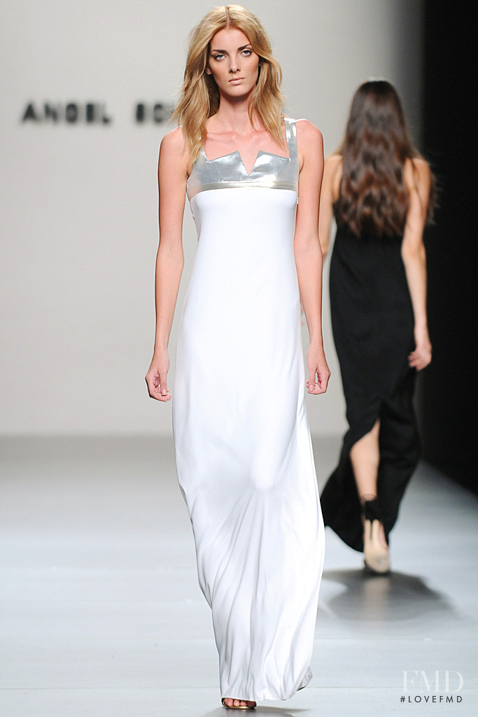 Denisa Dvorakova featured in  the Angel Schlesser fashion show for Spring/Summer 2012