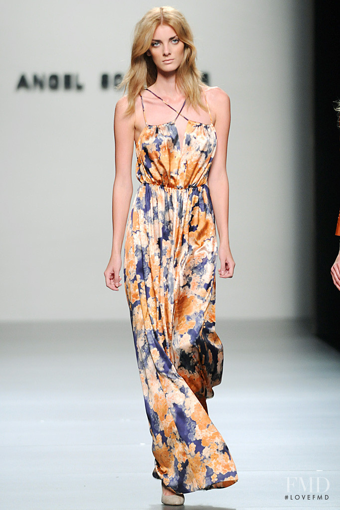 Denisa Dvorakova featured in  the Angel Schlesser fashion show for Spring/Summer 2012