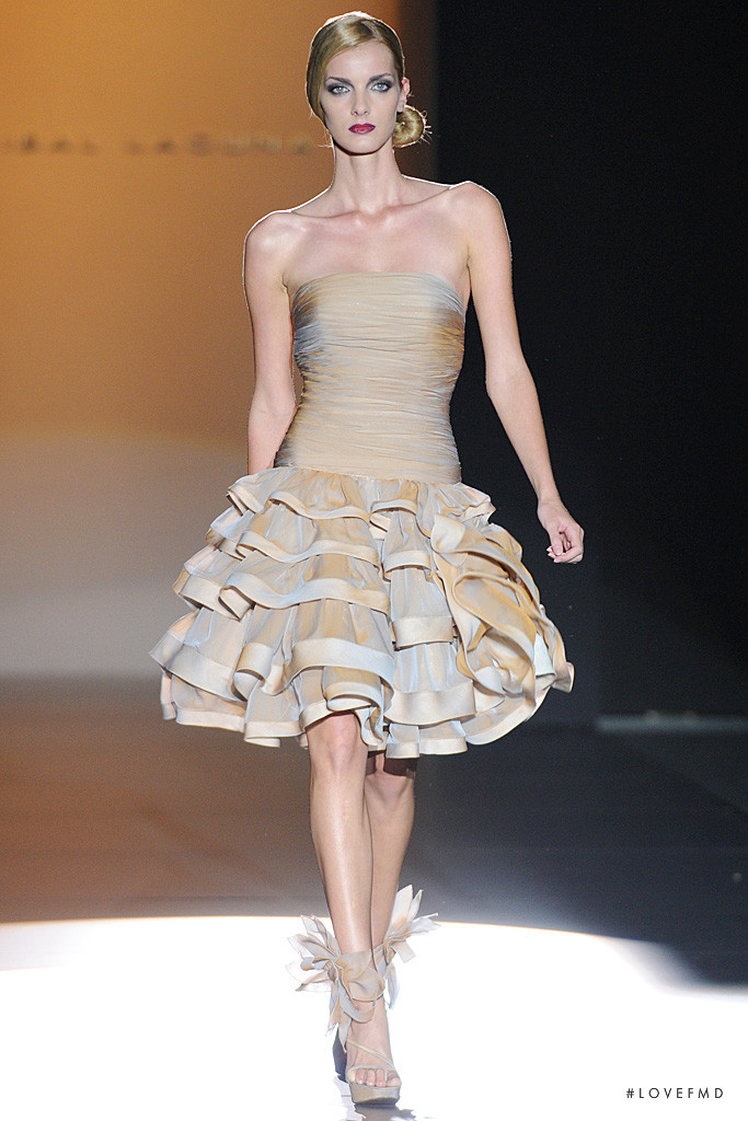 Denisa Dvorakova featured in  the Hannibal Laguna fashion show for Spring/Summer 2012