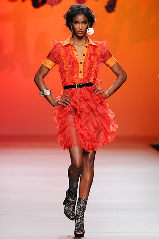 Sessilee Lopez featured in  the Francis Montesinos fashion show for Spring/Summer 2012