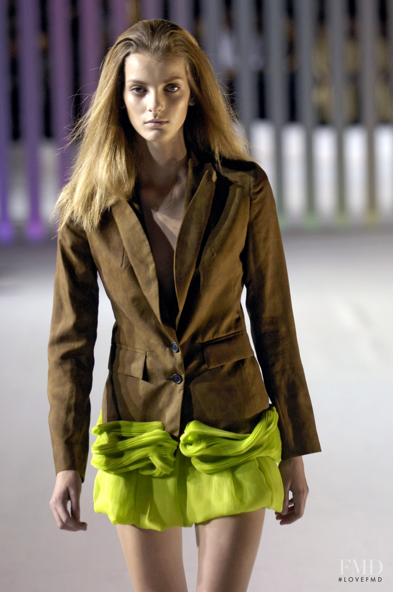 Denisa Dvorakova featured in  the Sophia Kokosalaki fashion show for Spring/Summer 2007