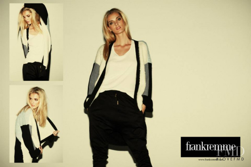 Denisa Dvorakova featured in  the Frank Remme lookbook for Pre-Spring 2015