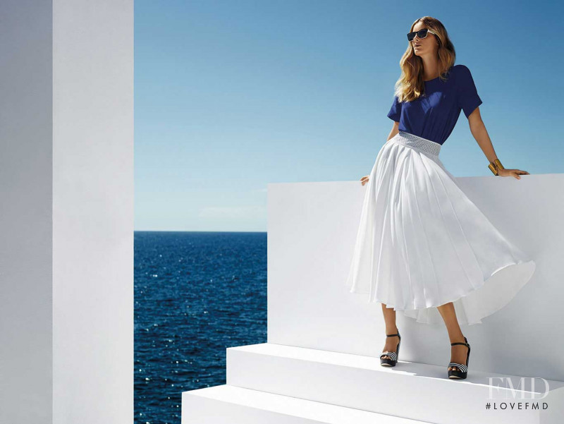 Denisa Dvorakova featured in  the Anne Fontaine advertisement for Spring/Summer 2014