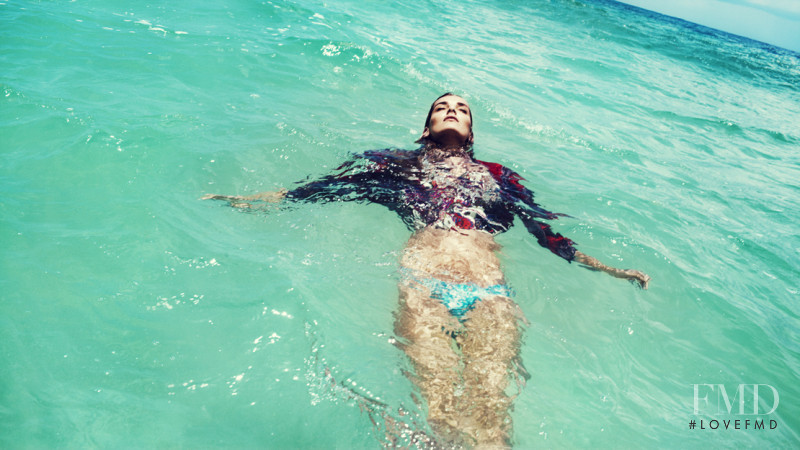 Denisa Dvorakova featured in  the Zimmermann Swimwear advertisement for Spring/Summer 2013