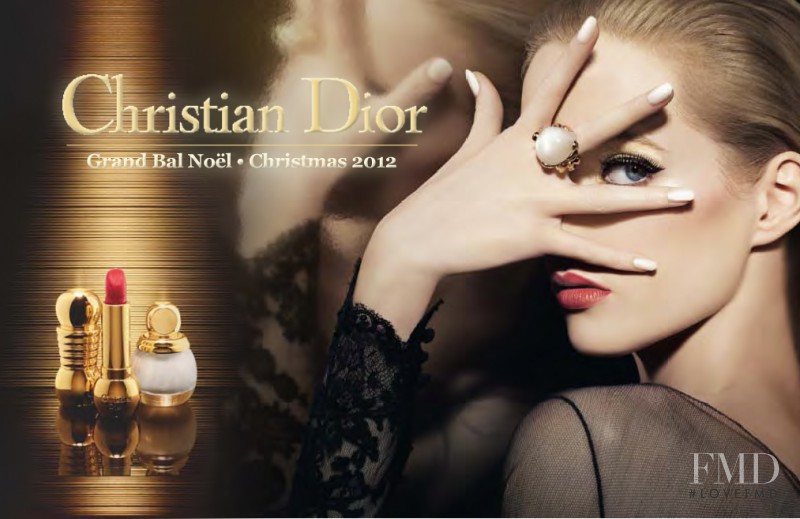 Daria Strokous featured in  the Dior Beauty advertisement for Christmas 2012