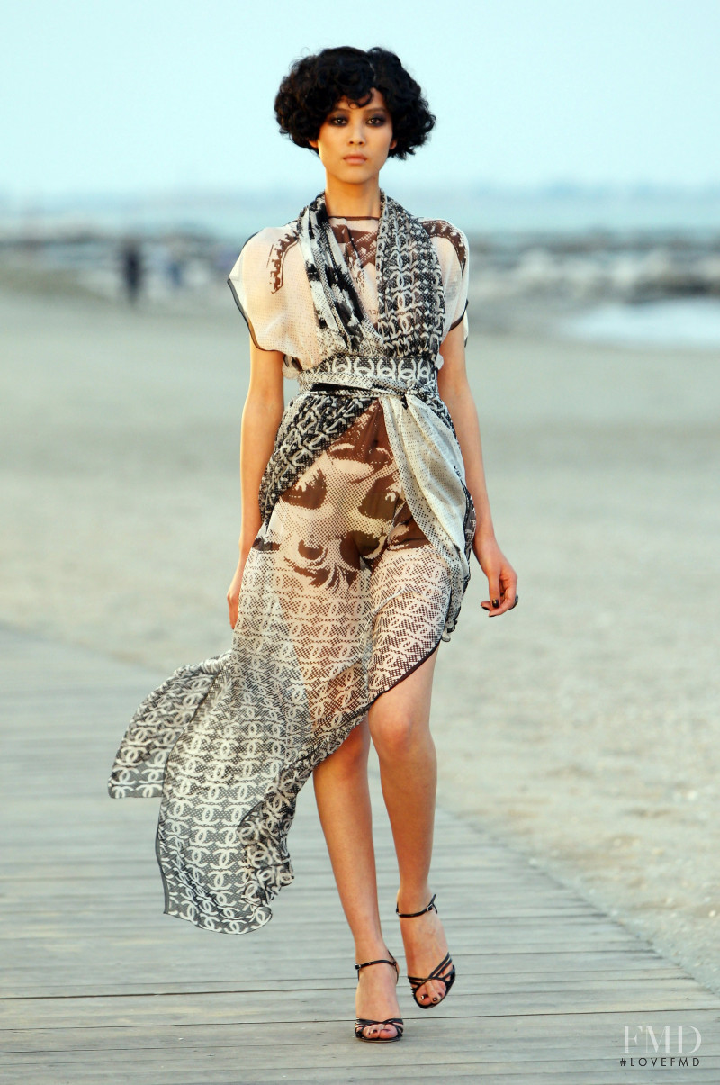 Liu Wen featured in  the Chanel fashion show for Cruise 2010