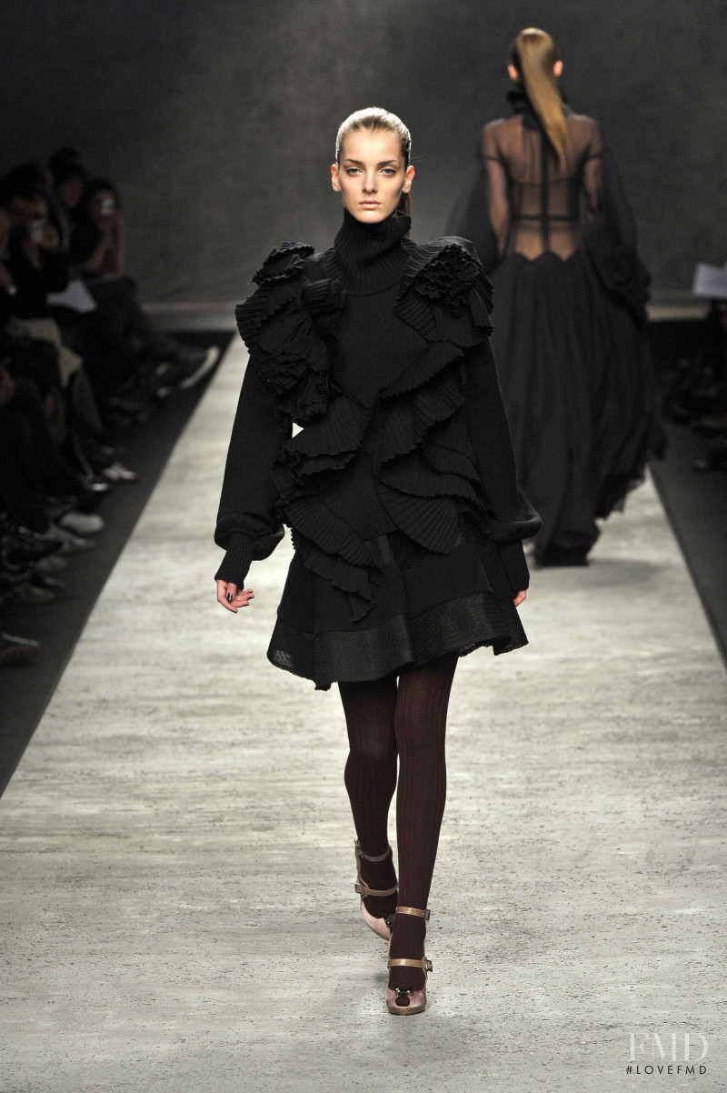 Denisa Dvorakova featured in  the Gaetano Navarra fashion show for Autumn/Winter 2008