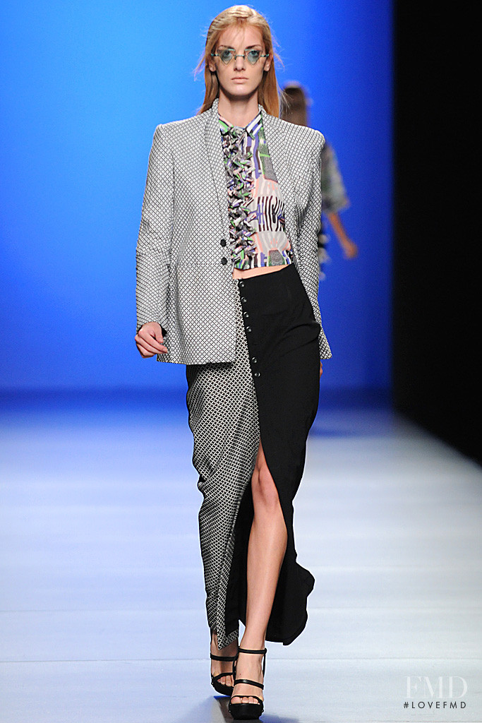 Denisa Dvorakova featured in  the Martin Lamothe fashion show for Spring/Summer 2012
