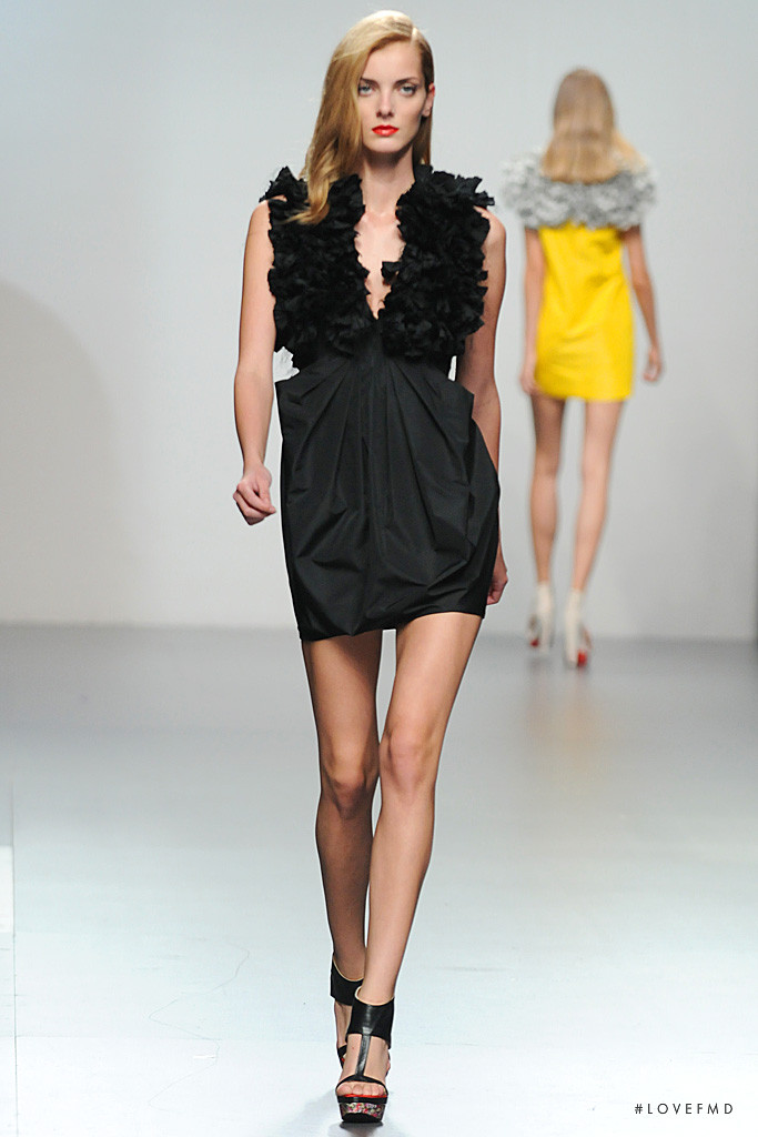 Denisa Dvorakova featured in  the AA de Amaya Arzuaga fashion show for Spring/Summer 2012