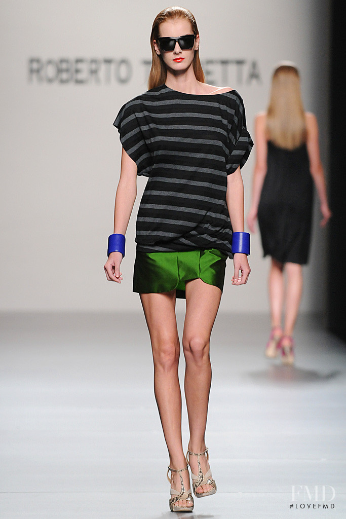 Denisa Dvorakova featured in  the Roberto Torretta fashion show for Spring/Summer 2012